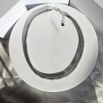 Κολιέ με Αλυσίδα Κυκλική - Ασημί - Image 2