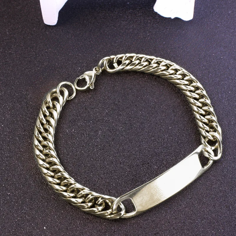 kosmimata-gia-xaraksi-atsali-kosmima-online (68) Βραχιόλι Unisex Για Χάραξη Αλυσίδα Πλακέτα - Ασημί - Image 1