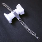 Βραχιόλι Unisex Για Χάραξη Αλυσίδα Πλακέτα - Ασημί - Image 2