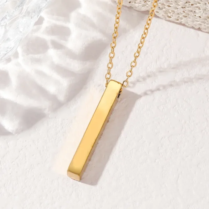 Κολιέ Για Χάραξη Πλακέτα Thin - Χρυσό - Image 2