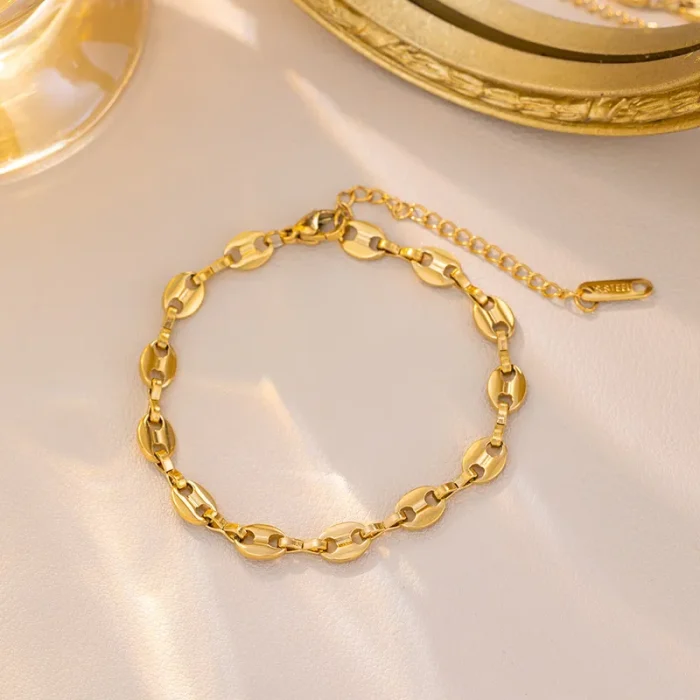 Βραχιόλι Αλυσίδα Mini Circles - Χρυσό - Image 2