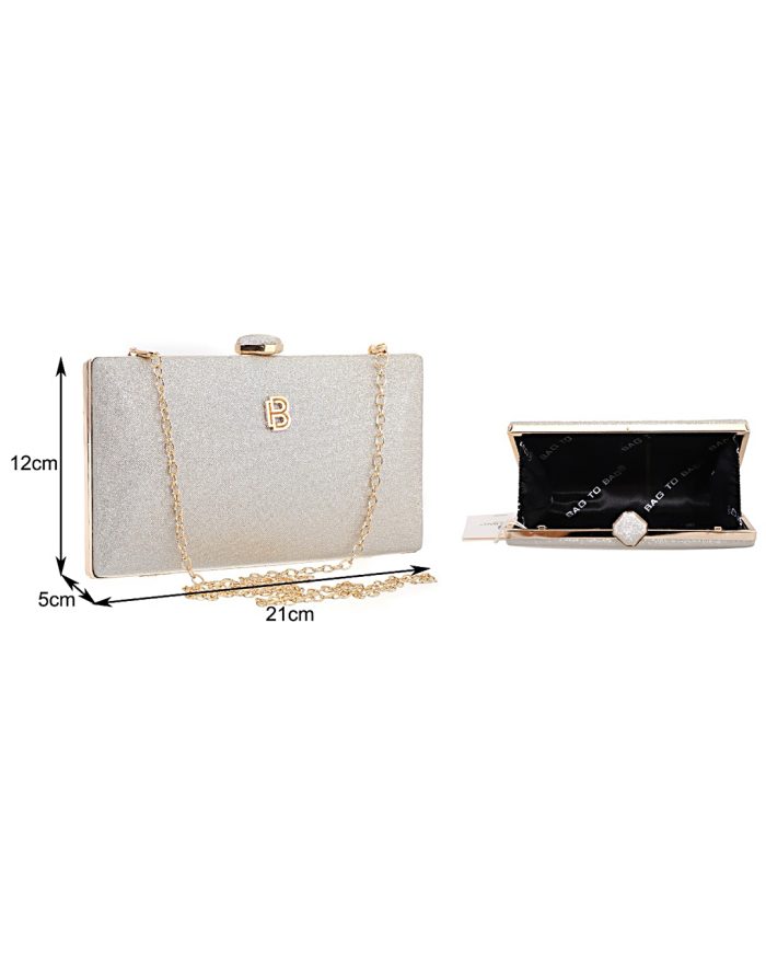 Τσάντα φάκελος clutch JH-2235 - Χρυσό - Image 2