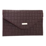 Τσάντα φάκελος clutch MD2525 - Καφέ