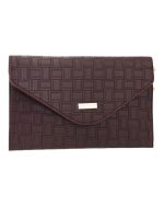 Τσάντα φάκελος clutch MD2525 - Καφέ