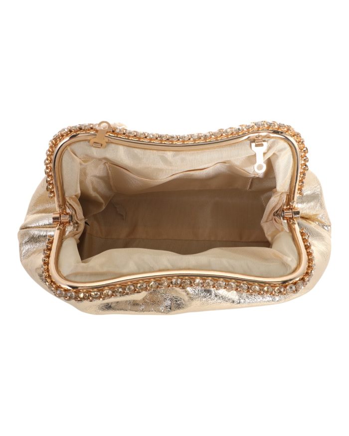 Τσάντα φάκελος clutch MD2537 - Χρυσό - Image 3