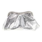 Τσάντα φάκελος clutch MD2537 - Ασημί