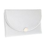 Τσάντα φάκελος clutch MD2512 - Ασημί