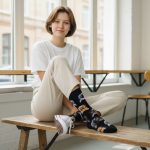 Κάλτσες Unisex Ψηλές με Σχέδιο Cats