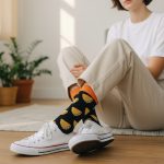 Κάλτσες Unisex Ψηλές με Σχέδιο Tacos Black