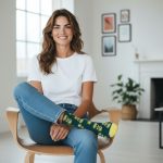 Κάλτσες Unisex Ψηλές με Σχέδιο Pineapples