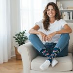 Κάλτσες Unisex Ψηλές με Σχέδιο Corgi UNFOUND