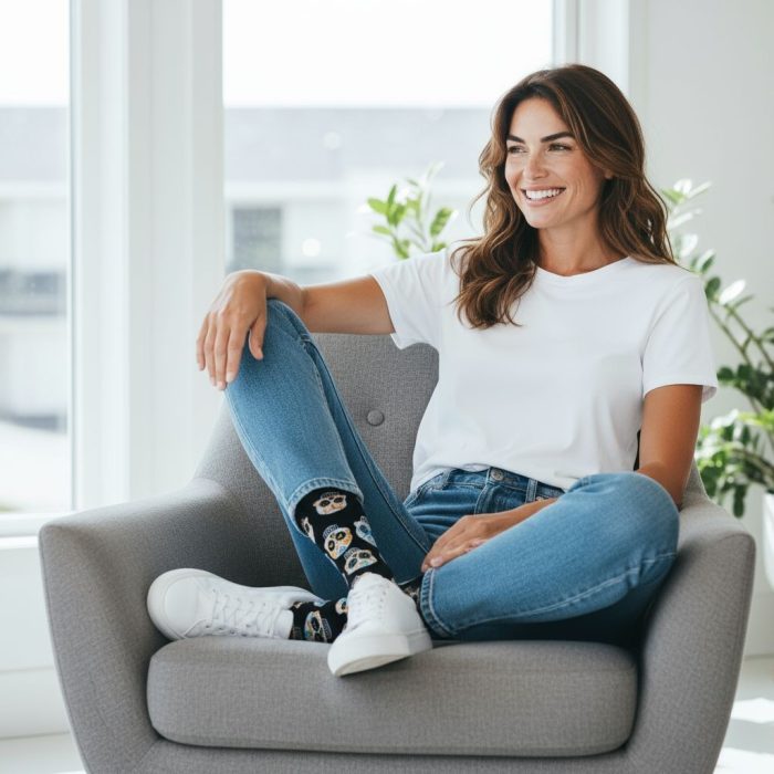 Κάλτσες Unisex Ψηλές με Σχέδιο Halloween - Image 2