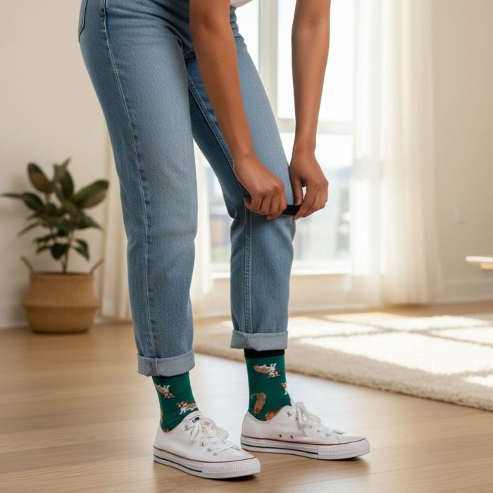 Κάλτσες Unisex Ψηλές με Σχέδιο Happy Dogs - Image 2