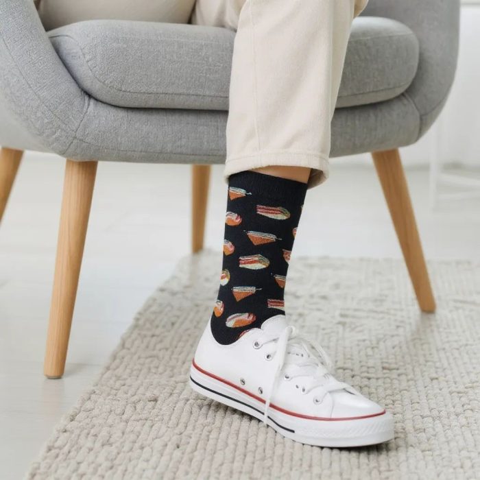 Κάλτσες Unisex Ψηλές με Σχέδιο Sandwich - Image 2