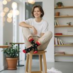 Κάλτσες Unisex Ψηλές με Σχέδιο Mini Burgers