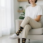 Κάλτσες Unisex Ψηλές με Σχέδιο Pizza Time