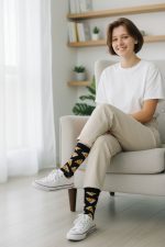 Κάλτσες Unisex Ψηλές με Σχέδιο Pizza Time