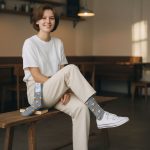 Κάλτσες Unisex Ψηλές με Σχέδιο Beer Grey