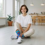 Κάλτσες Unisex Ψηλές με Σχέδιο Fries