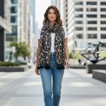 Γυναικεία Πασμίνα Μακριά με Φούντες - Λεοπάρ