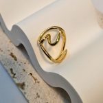 Δαχτυλίδι Ρυθμιζόμενο Heart - Χρυσό - Image 2