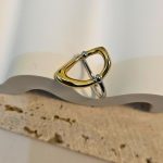 Δαχτυλίδι Ρυθμιζόμενο Olivia - Δίχρωμο