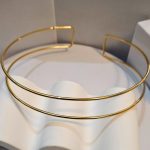 Κολιέ Choker Λαιμού Σταθερό Minimal Διπλής Σειράς - Χρυσό