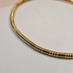 Κολιέ Choker Λαιμού Σταθερό Queen με Ραβδώσεις - Χρυσό - Image 2