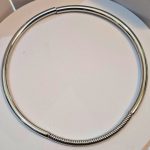 Κολιέ Choker Λαιμού Σταθερό με Σπιράλ Detail - Ασημί