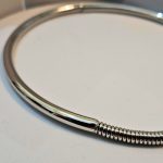 Κολιέ Choker Λαιμού Σταθερό με Σπιράλ Detail - Ασημί - Image 2