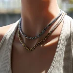 Κολιέ Snake Chain Μοτίβο Φίδι - Ασημί - Image 2
