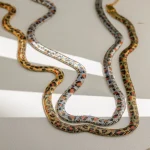 Κολιέ Snake Chain Μοτίβο Φίδι - Ασημί - Image 3