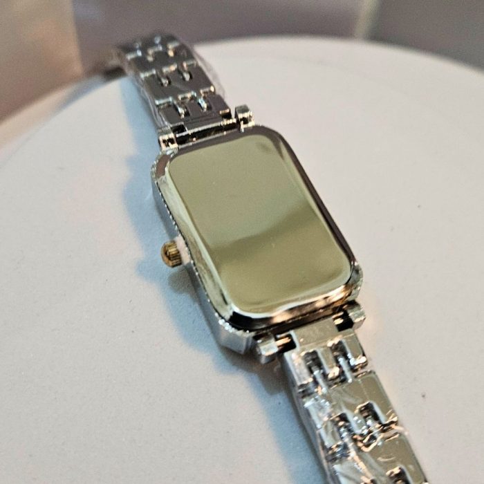 Ρολόι Μπρασελέ Elor με Στρας Πράσινο - Δίχρωμο - Image 2