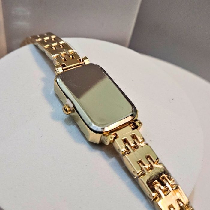 Ρολόι Μπρασελέ Elor με Στρας Λευκό - Δίχρωμο - Image 2