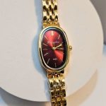 Ρολόι Μπρασελέ Mema Μπορντό- Χρυσό