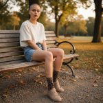 Κάλτσες Unisex Ψηλές Leopard Spots -Καφέ - Image 2