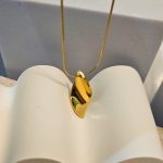 Κολιέ Λεπτή Αλυσίδα Leaf - Χρυσό