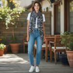 Γυναικεία Πασμίνα Μακριά με Κρόσσια Ζεβρέ - Μπλε