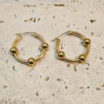 Σκουλαρίκια Κρίκοι Orbelle - Χρυσό