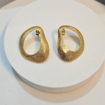 Σκουλαρίκια Κουμπωτά Shiny Fluid - Χρυσό