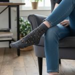 Κάλτσες Unisex Ψηλές Λεοπάρ - Γκρι