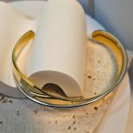 Βραχιόλι Χειροπέδα Διπλό Open - Δίχρωμο - Image 2