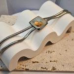 Βραχιόλι Διπλή Αλυσίδα με Τετράγωνη Λεπτομέρεια - Ασημί - Image 2