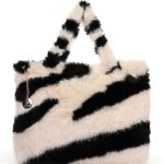 Γούνινη τσάντα ώμου XY-2408 - Animal Print