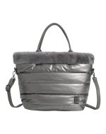 Τσάντα ώμου F2618-2 - Γκρι - Image 2