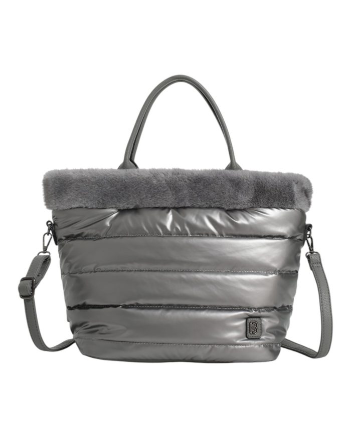 Τσάντα ώμου F2618-2 - Γκρι - Image 2