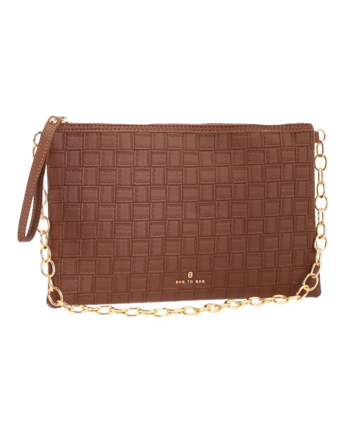 Τσάντα χειρός MD-2523 - Κάμελ - Image 2