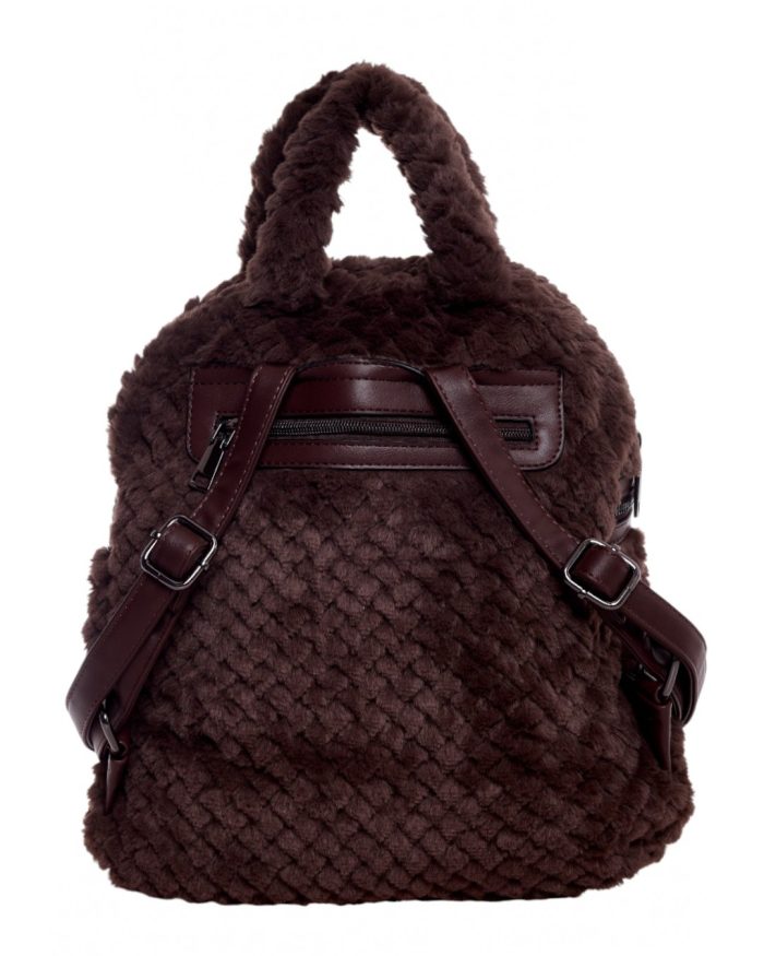 Σακίδιο πλάτης HY2166 - Σκούρο Καφέ - Image 3