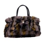 Τσάντα  χειρός  WUS-18209 - Σκούρο Μαύρο