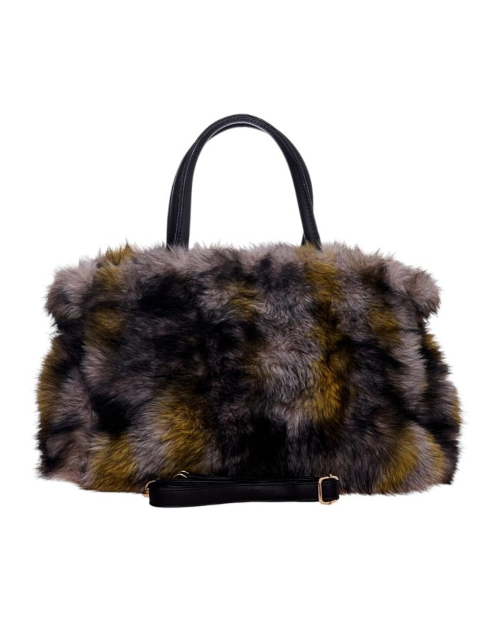 Τσάντα  χειρός  WUS-18209 - Σκούρο Μαύρο - Image 3